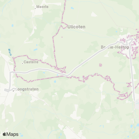 De Lijn Weelde - Baarle - Hoogstraten map
