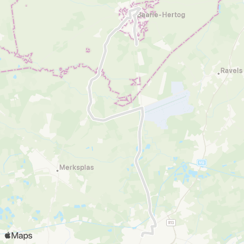 De Lijn Turnhout - Zondereigen - Baarle map