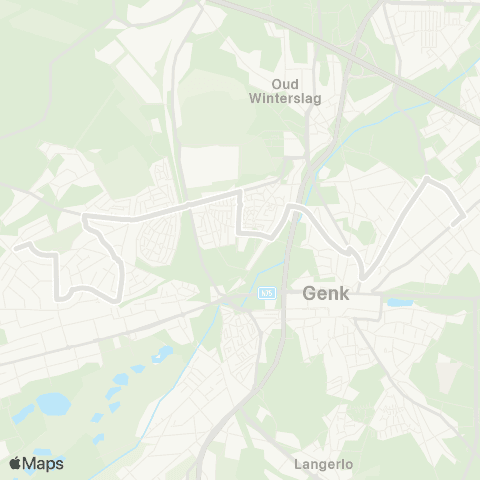 De Lijn Boxberg - Genk map