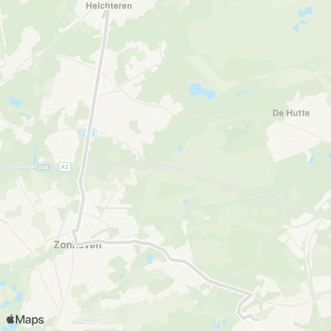 De Lijn Boxberg - Helchteren map