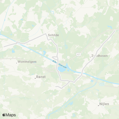 De Lijn Schilde - Zandhoven VTI map