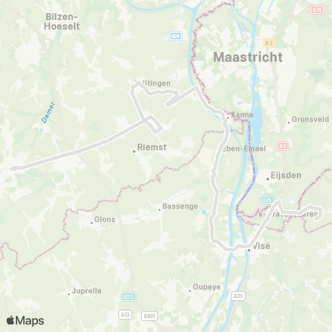 De Lijn Tongeren - Voeren map