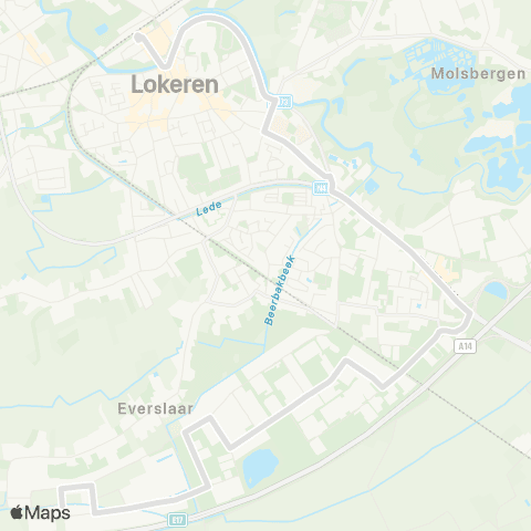 De Lijn Lokeren Station - Lokeren Industrie map