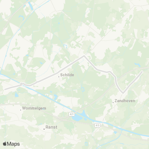 De Lijn Wijnegem - Halle - Zandhoven VTI map
