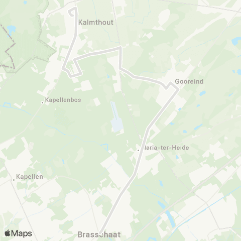 De Lijn Brasschaat - Gooreind - scholen Kalmthout map