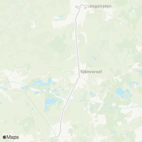 De Lijn Hoogstraten 't Spijker - Rijkevorsel - Oostmalle map