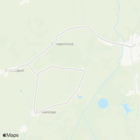 De Lijn Diksmuide - Oudekapelle - Lo - Alveringem map