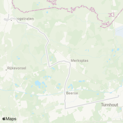 De Lijn Turnhout - Beerse - Merksplas - Hoogstraten map