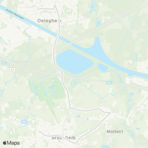 De Lijn Broechem - Oelegem map