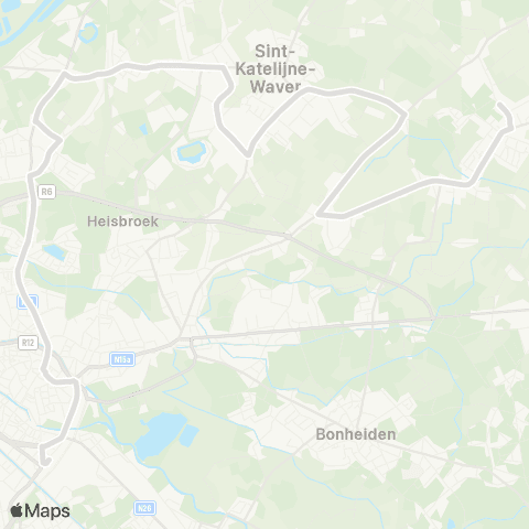 De Lijn Mechelen - Sint-Katelijne-Waver - Hagelstein - Sint-Ursula map