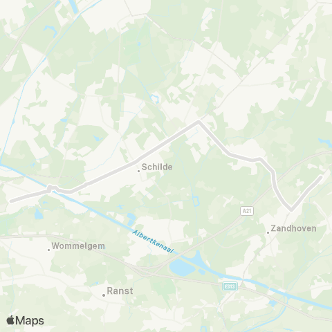 De Lijn Wijnegem - Halle - Zandhoven VTI map