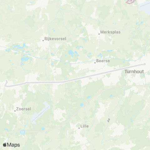 De Lijn Westmalle - Beerse - Vosselaar - Turnhout map