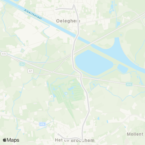 De Lijn Broechem - Oelegem map