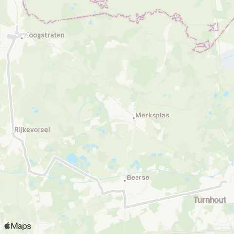 De Lijn Turnhout - Beerse - Rijkevorsel - Hoogstraten map