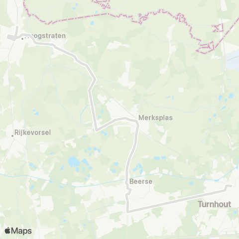 De Lijn Turnhout - Beerse - Merksplas - Hoogstraten map