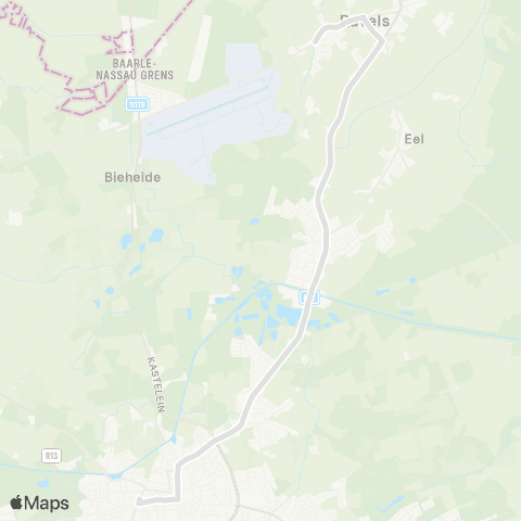 De Lijn Turnhout - Ravels - Weelde Singel map