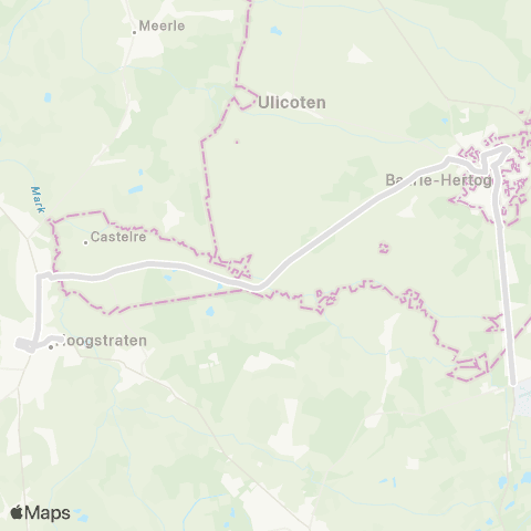 De Lijn Weelde - Baarle - Hoogstraten map