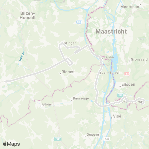 De Lijn Tongeren - Voeren map