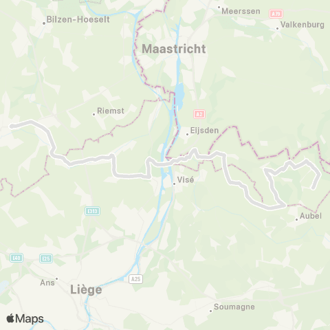 De Lijn Voeren - Tongeren map