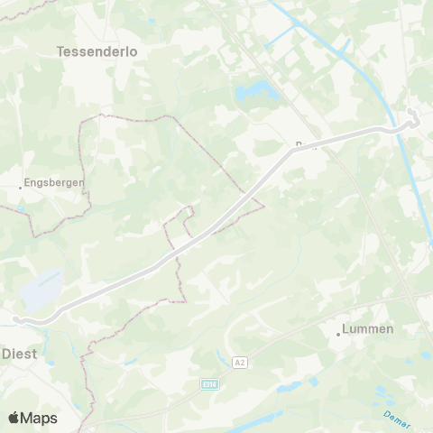 De Lijn Diest - Paal - Beringen scholen map
