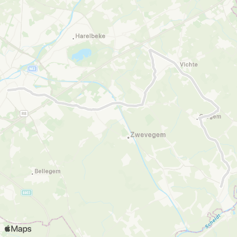 De Lijn Kortrijk - Zwevegem - Vichte - Otegem - Avelgem map