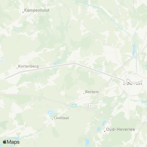 De Lijn Kortenberg - Leuven map