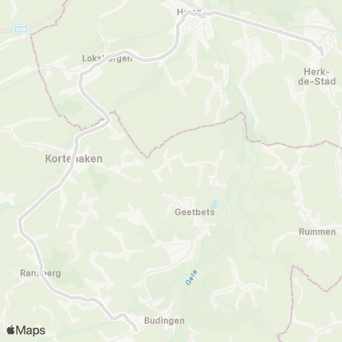 De Lijn Budingen - Kortenaken - Halen - Herk-De-Stad map