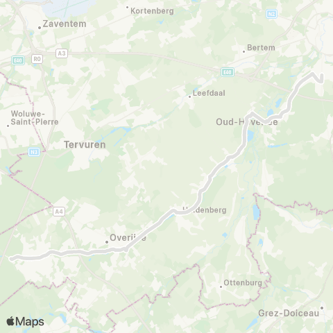 De Lijn Groenendaal - Overijse - Oud-Heverlee - Heverlee map