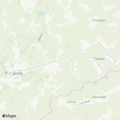 De Lijn Riemst - Tongeren map
