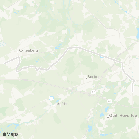 De Lijn Kortenberg - Everberg - Heverlee map