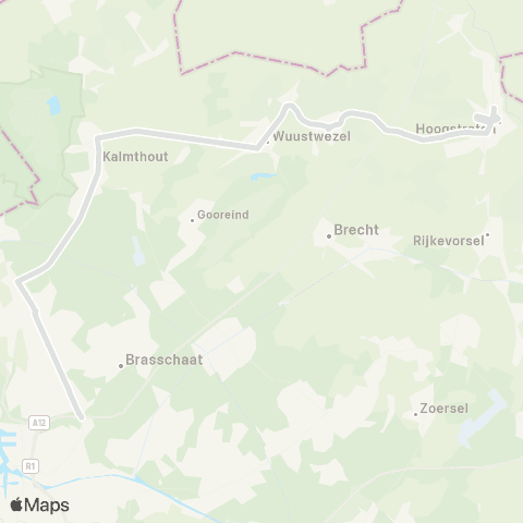 De Lijn Hoogstraten - Ekeren-Donk map