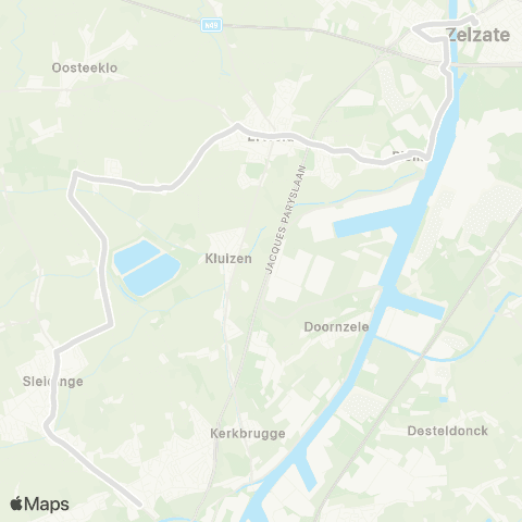 De Lijn Evergem - Sleidinge - Ertvelde - Zelzate map