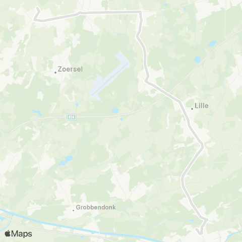 De Lijn Herentals - Lille - Vlimmeren - Oostmalle - Westmalle map