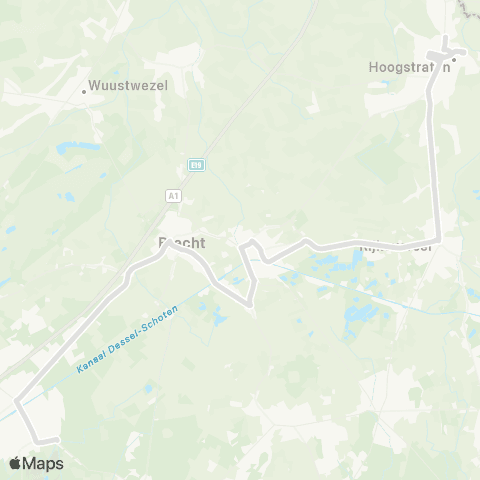 De Lijn Hoogstraten - St. Job map