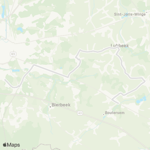 De Lijn Boutersem - Pellenberg - Heverlee map