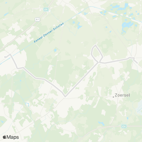 De Lijn Sint-Job - scholen Malle map