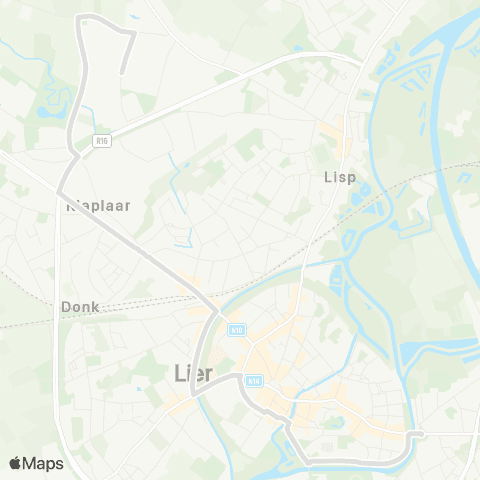 De Lijn Lier Industrie - Lier Veemarkt map