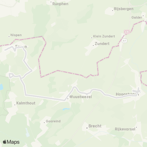 De Lijn Hoogstraten - Essen map