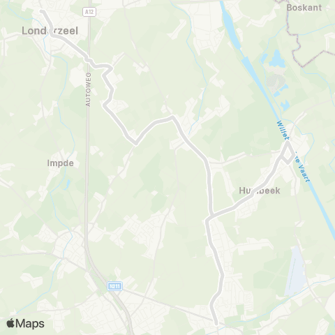 De Lijn Grimbergen - Humbeek - Nieuwenrode - Londerzeel map