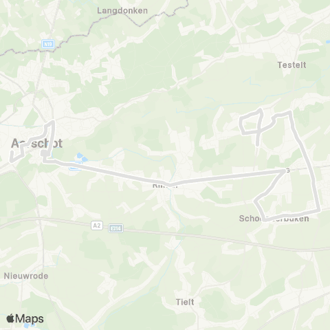 De Lijn Messelbroek - Scherpenheuvel - Aarschot map
