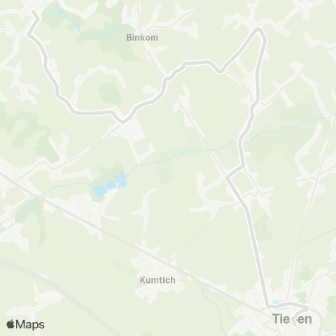 De Lijn Lubbeek - Tienen map