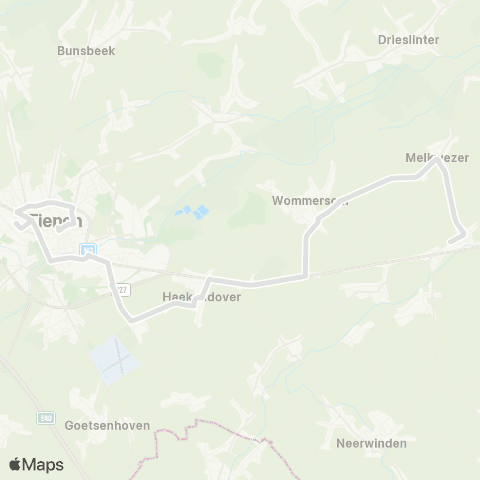 De Lijn Linter - Tienen map