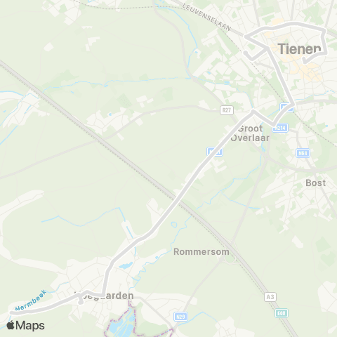 De Lijn Nerm - Tienen map