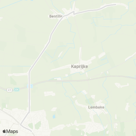 De Lijn Eeklo Station - Bassevelde Landsdijk map