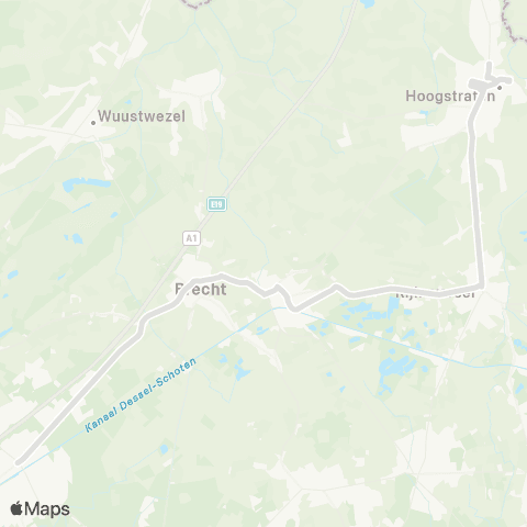 De Lijn scholen Hoogstraten - Rijkevorsel - Brecht - Sint-Job map