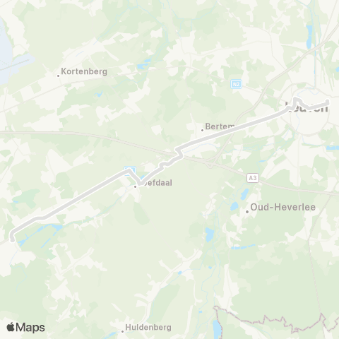 De Lijn Tervuren - Bertem - Leuven map