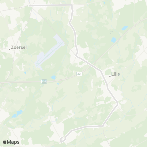 De Lijn Vorselaar - Lille - Vlimmeren - Oostmalle map