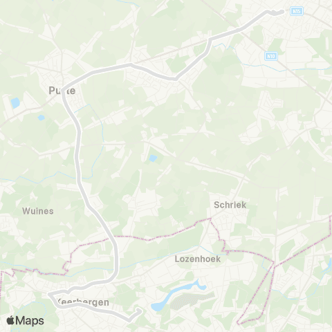 De Lijn Heist - Putte - Keerbergen scholen map