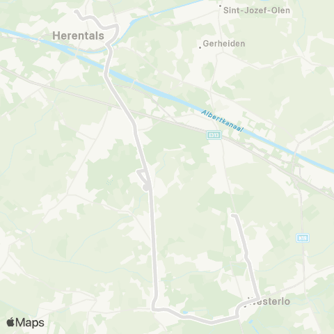 De Lijn Herentals - Olen - Westerlo - Tongelsbos map