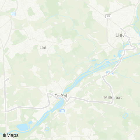 De Lijn Lier - Mijlstraat - Duffel - Waarloos map